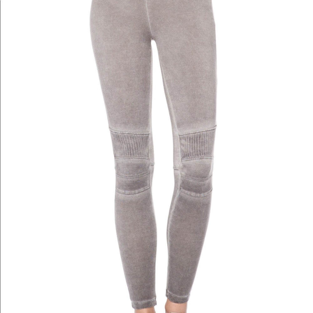 David Lerner Fawn Stitched Moto Leggings